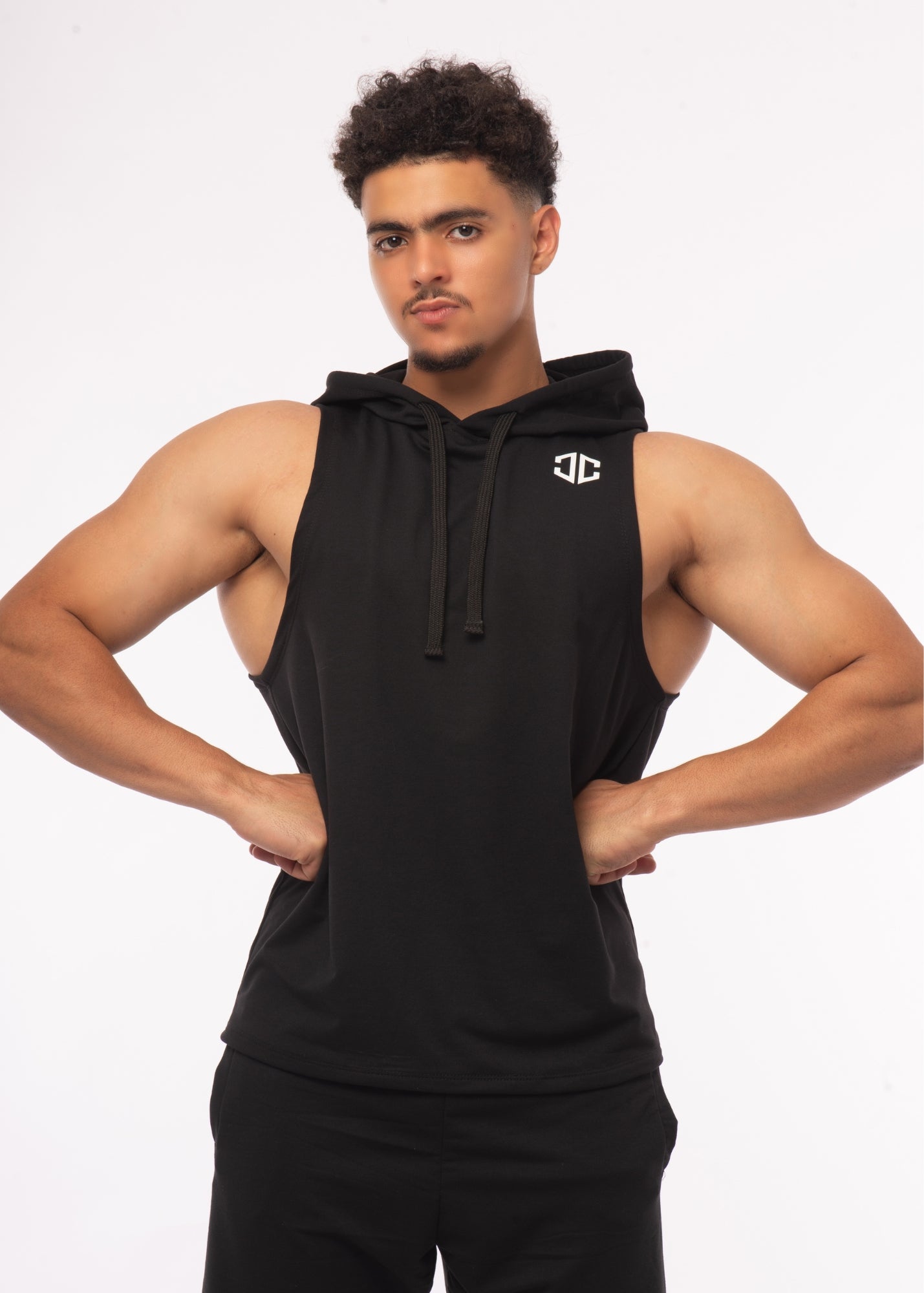 Sweat à capuche sans manches NOIR - HyperFlex™