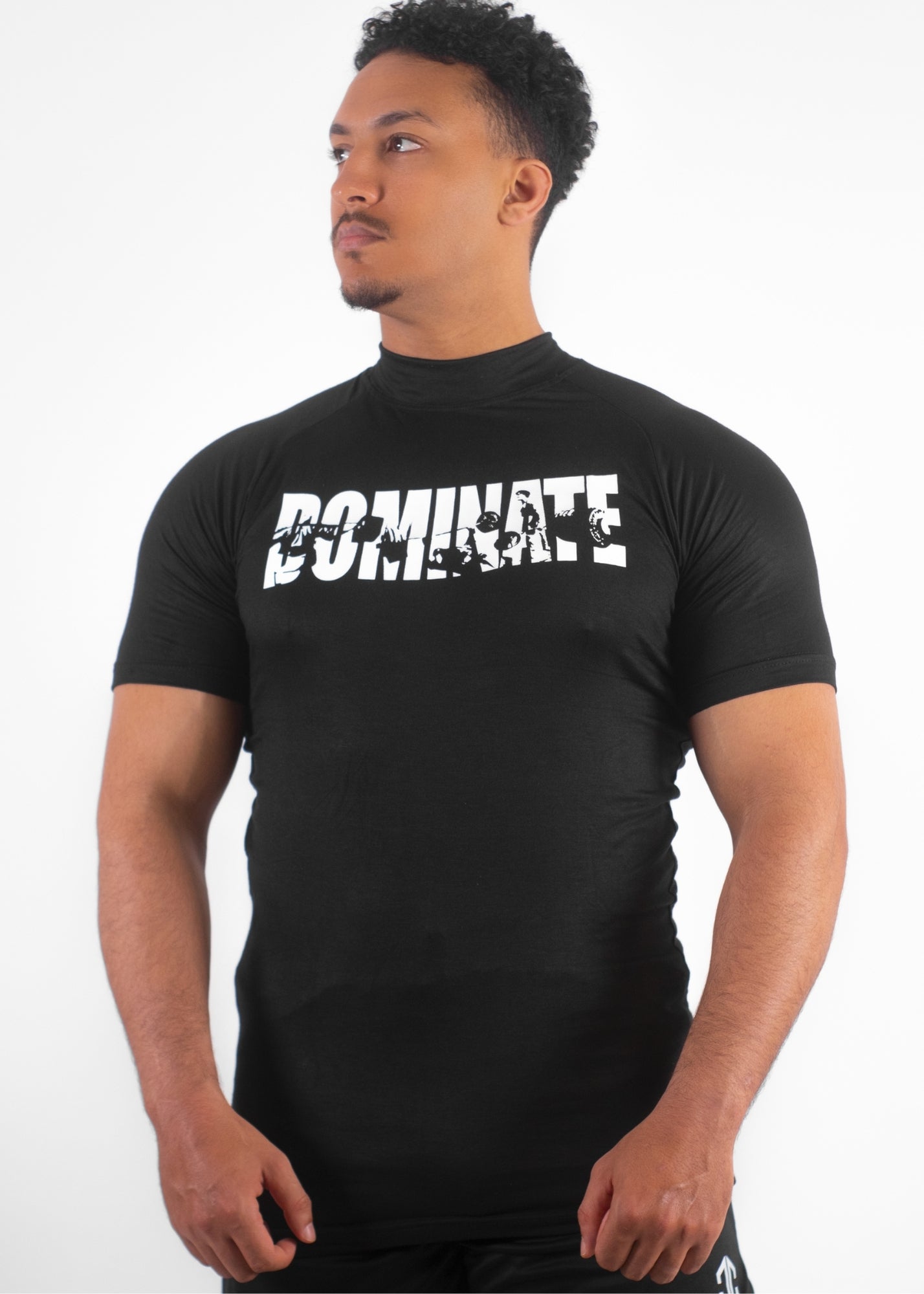 APEX™ Compression T-Shirt “DOMINATE” – BLACK
