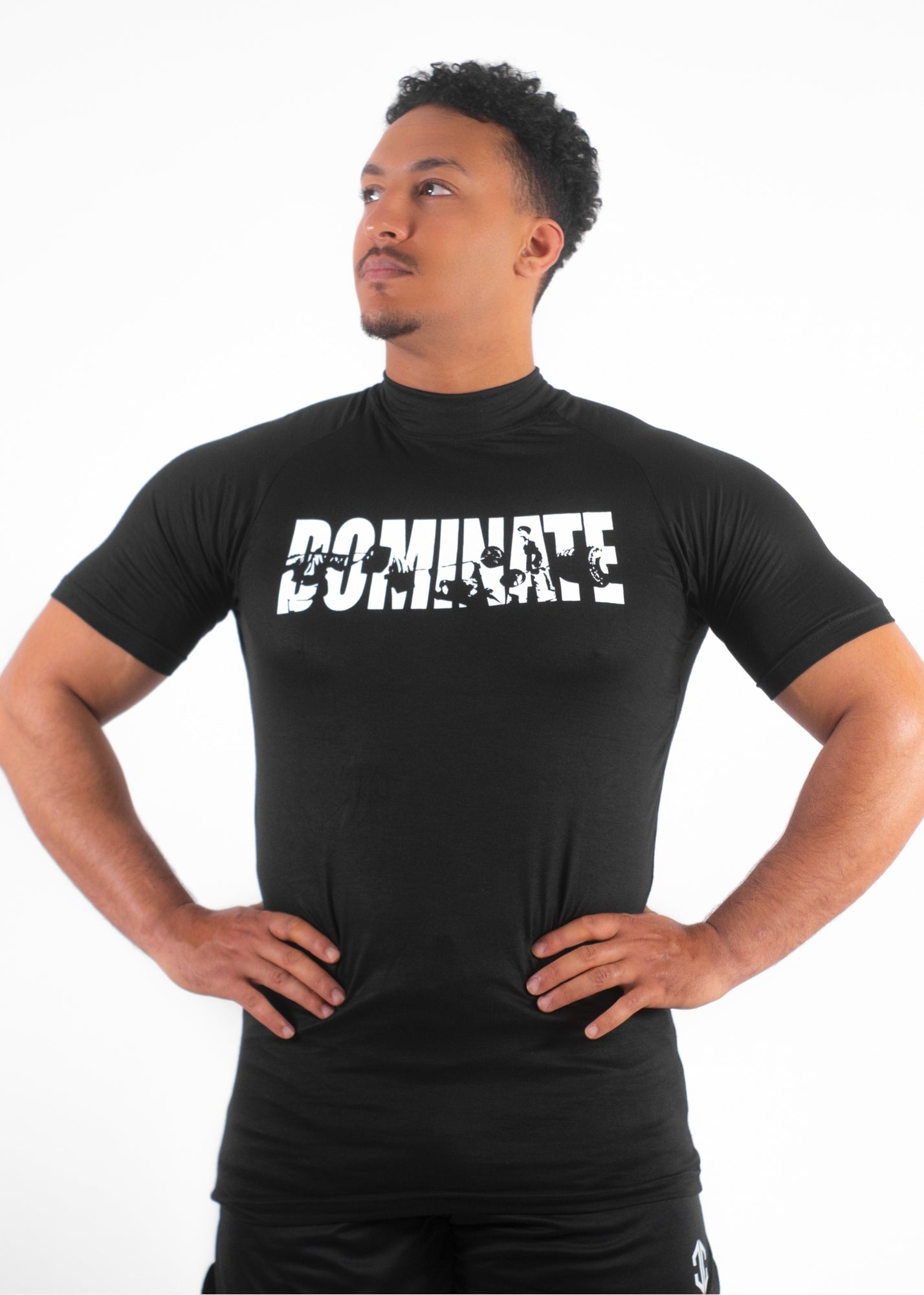 APEX™ Compression T-Shirt “DOMINATE” – BLACK
