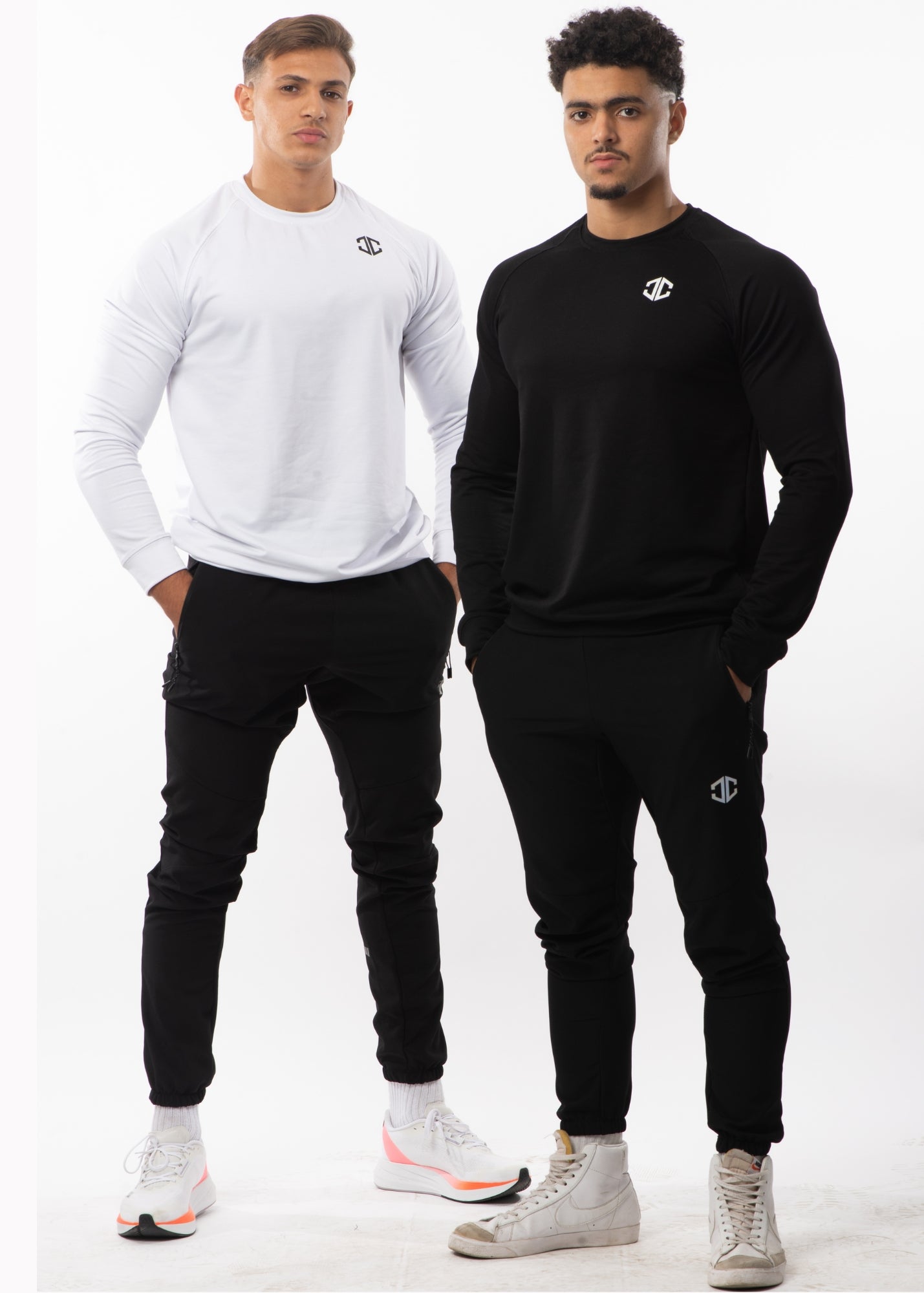 2 Full Sleeve Compression Shirts B&amp;W – Performance™