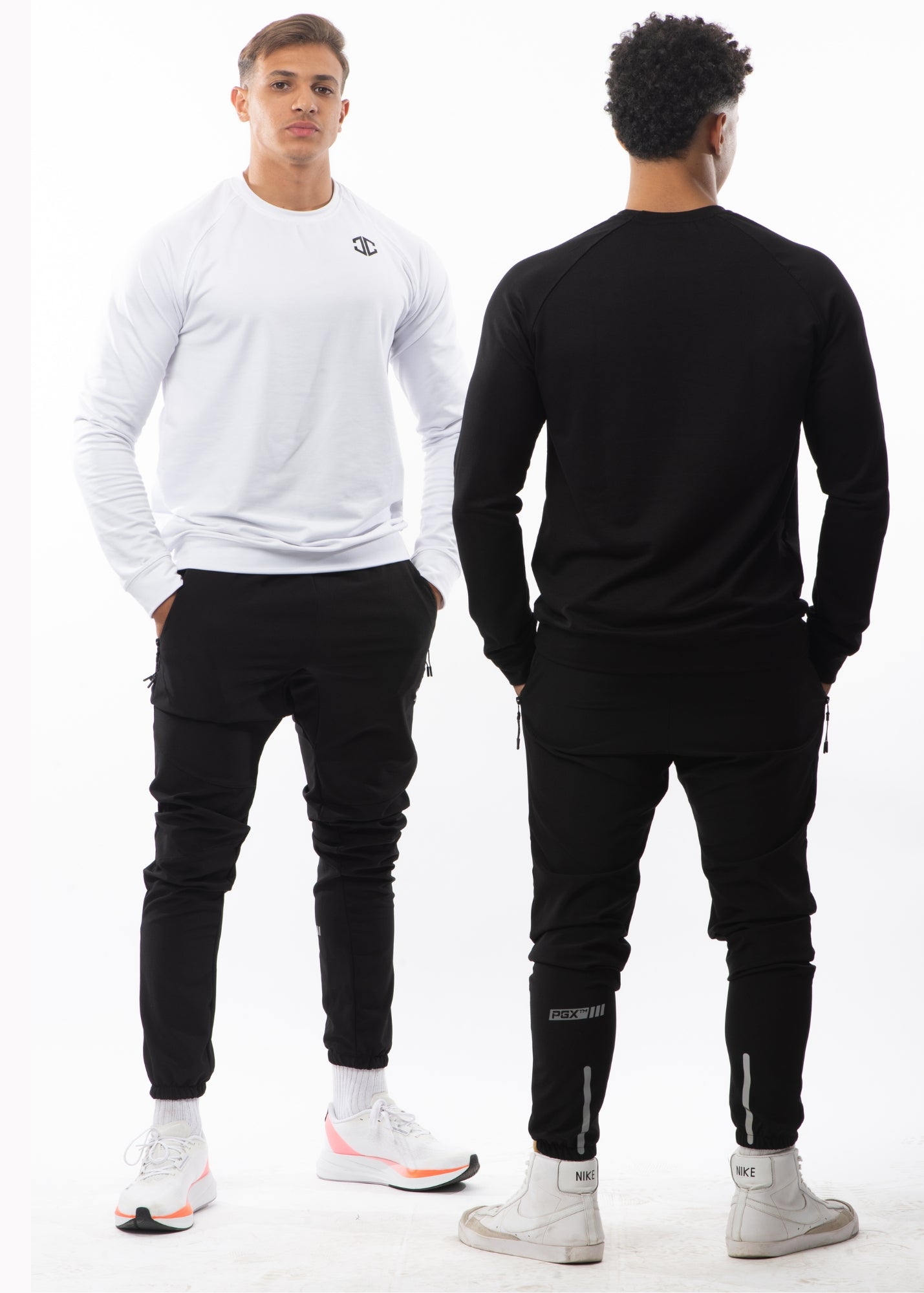 2 Full Sleeve Compression Shirts B&amp;W – Performance™