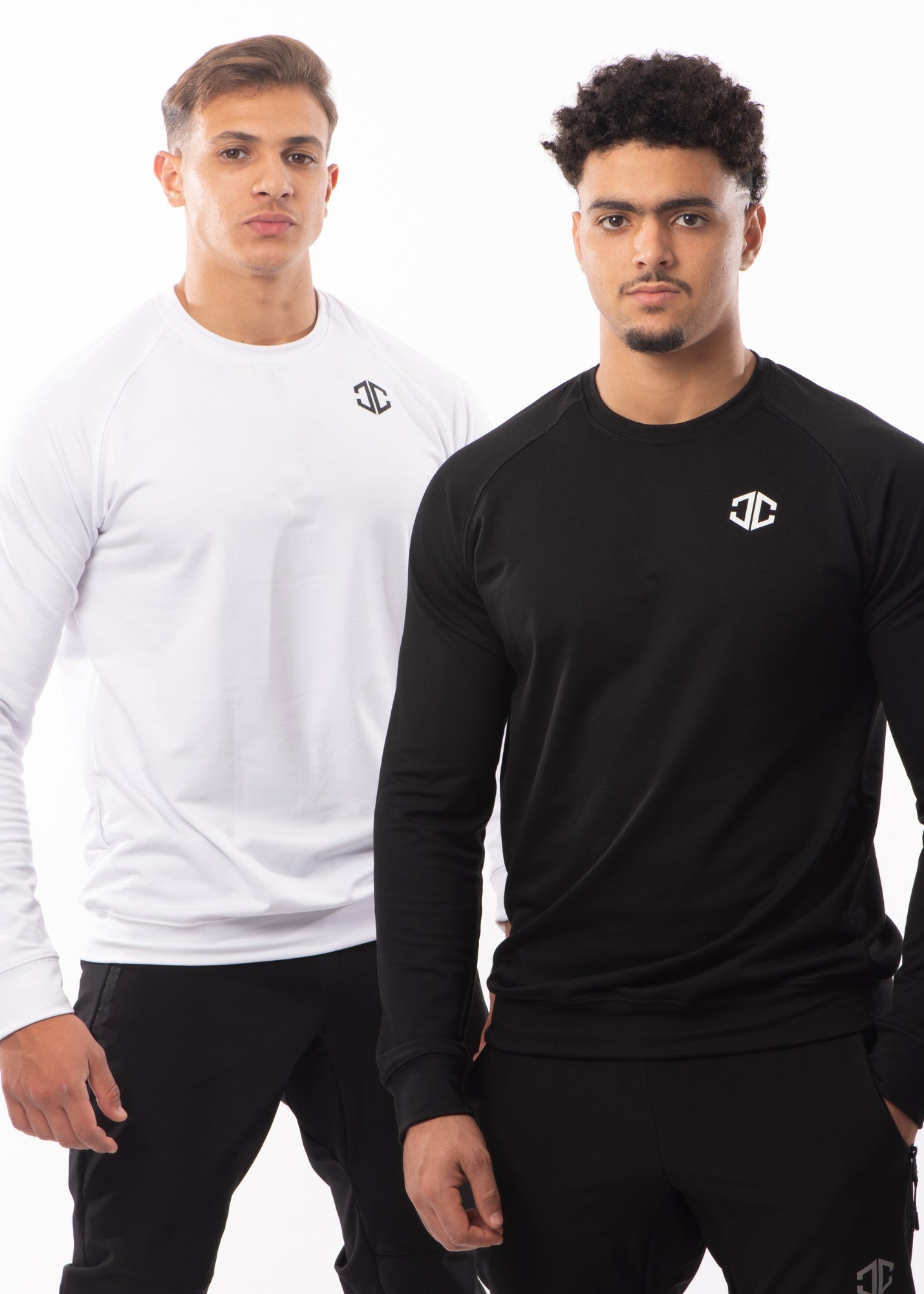 2 Full Sleeve Compression Shirts B&amp;W – Performance™