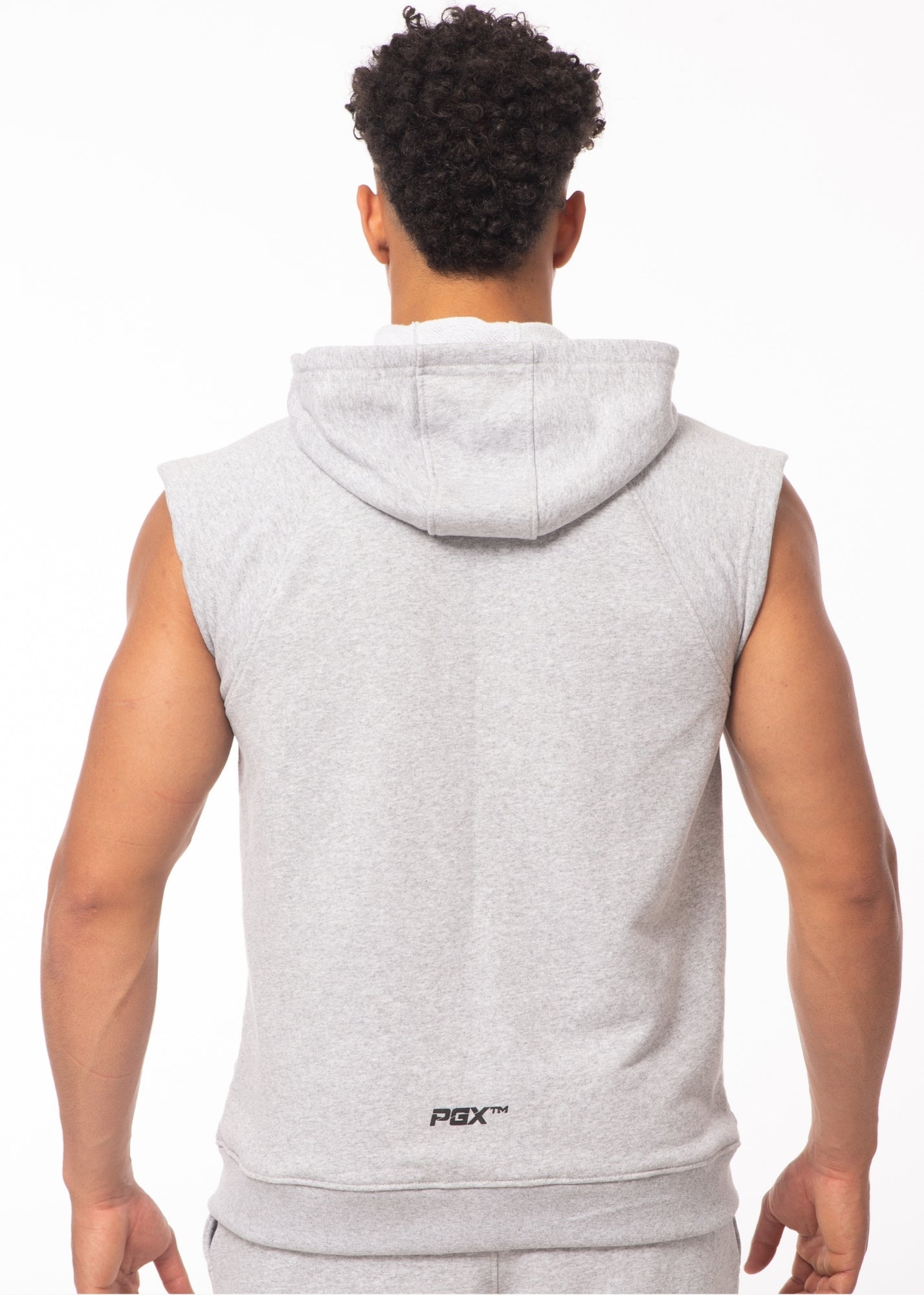 Hoodie Sans Manches Zip – Gris | CAPRA™